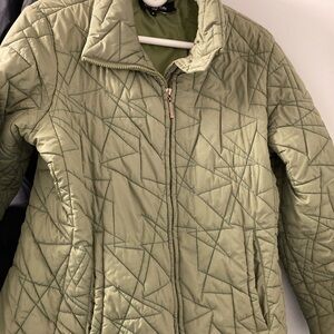 Jones New York Sage Green Puffer Jacket